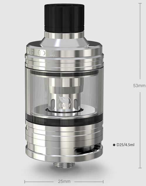 Clearomiseur Melo 4 Diamètre 25 mm : 4,5 ml - Eleaf